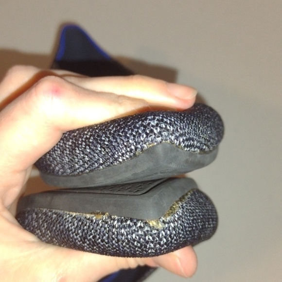 Rothy's The Point Gray Marled Comfort Textile Ballet Women’s Size 9.5 - Picture 4 of 12